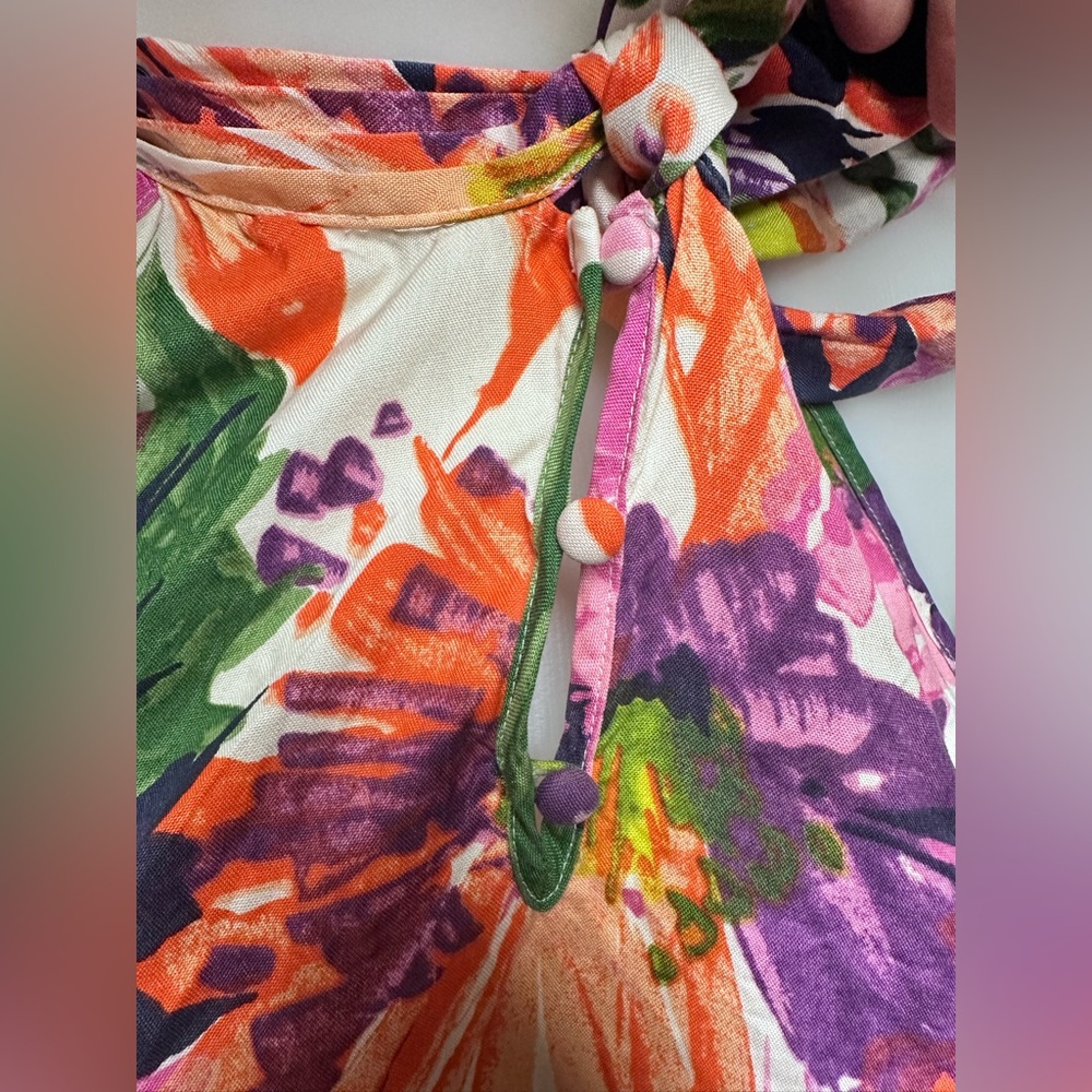 J Crew floral silk top - Picture 6 of 8